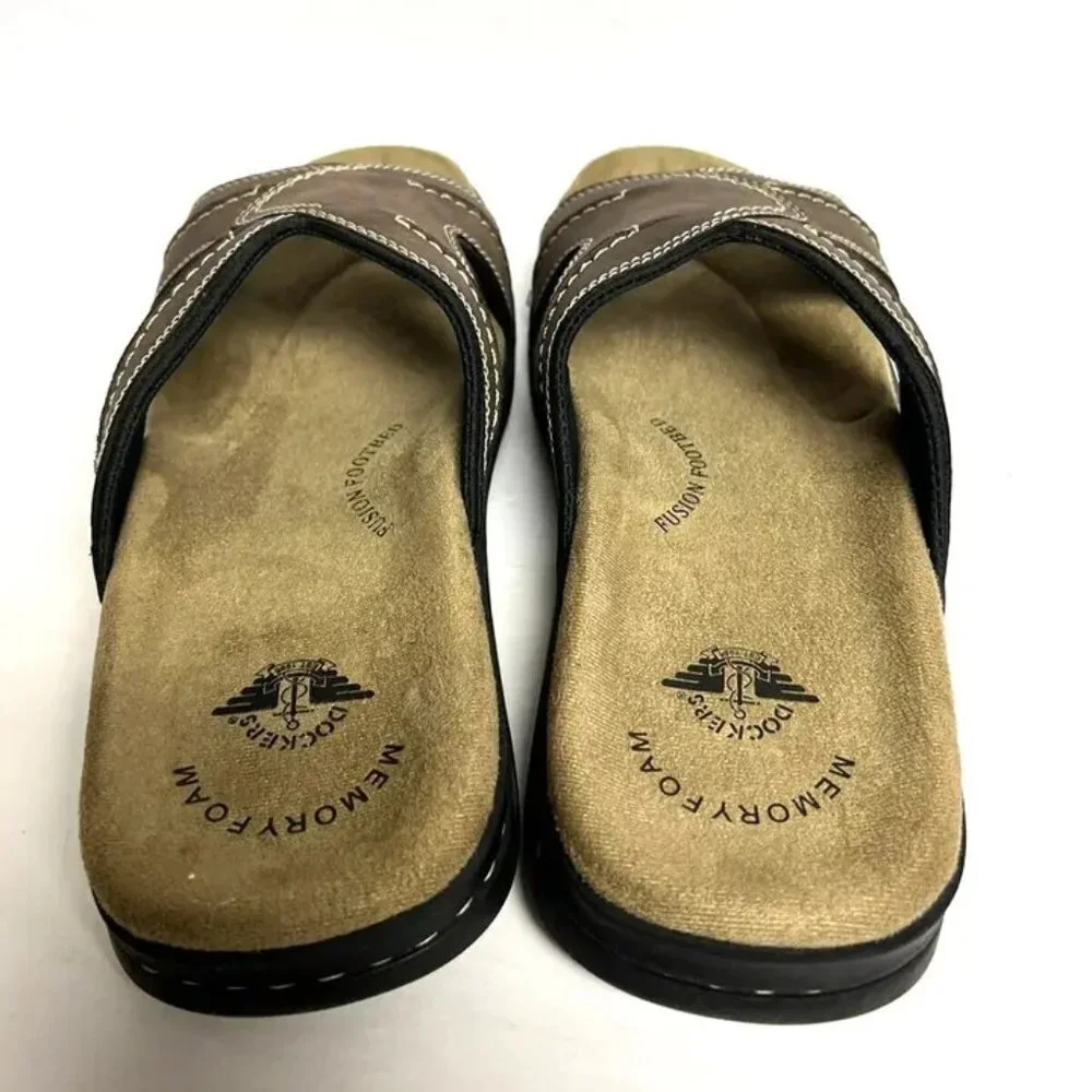 Dockers Mens Sunland Sandal Brown Size 12Wide
